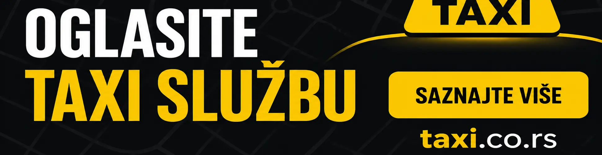 Oglasite taxi službu na taxi.co.rs